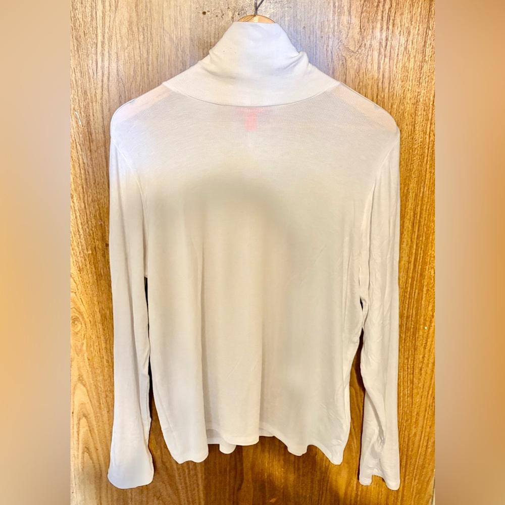 Joe Fresh Men’s Modal White Turtleneck Knit Shirt 2XL